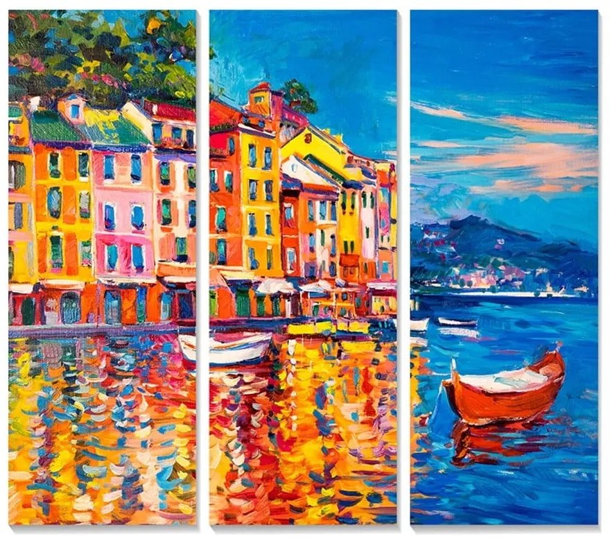 Obrazy zestaw 3 szt. 20x50 cm Italy – Wallity
