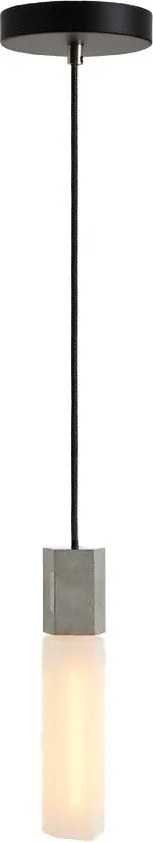 Szara lampa wisząca ze ściemniaczem ø 6 cm Basalt – tala