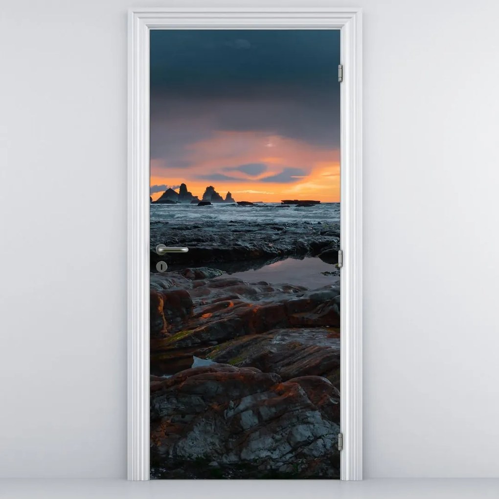 Fototapeta na drzwi - Krajobraz w Nowej Zelandii (95x205cm)