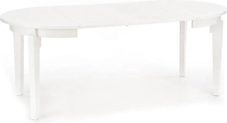 Okrągły stół do jadalni z funkcją rozkładania Sorbus biały