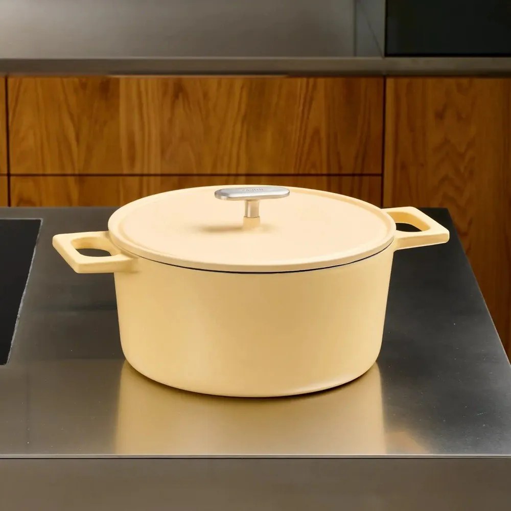 Garnek żeliwny z pokrywką odpowiedni na indukcję 5,5 l Mattia 3.0 – FABINI