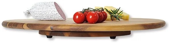 Obrotowa taca do serwowania przekąsek z drewna akacjowego, Ø 40 cm, Kesper