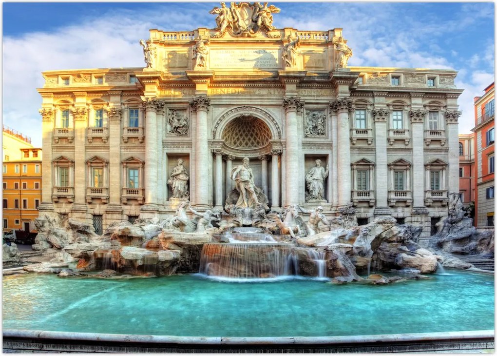 Obraz - Fontanna di Trevi (70x50 cm)
