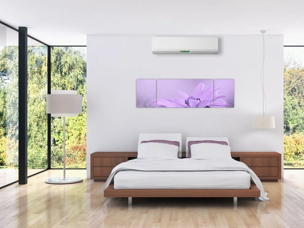 Obraz - Fioletowy kwiat (170x50 cm)