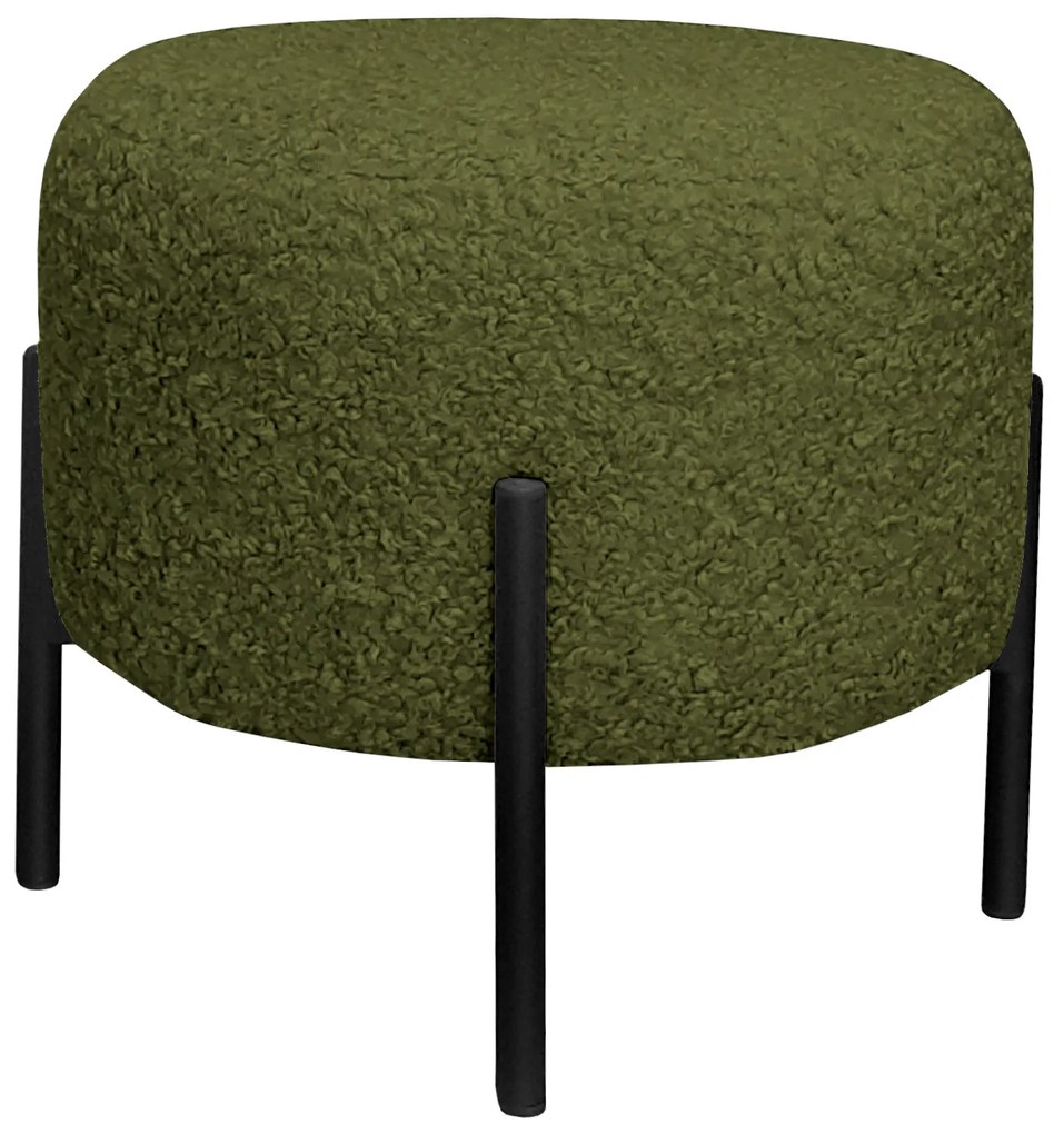 Pufa OLA LOFT ławka podnóżek metal czarny Rolf14