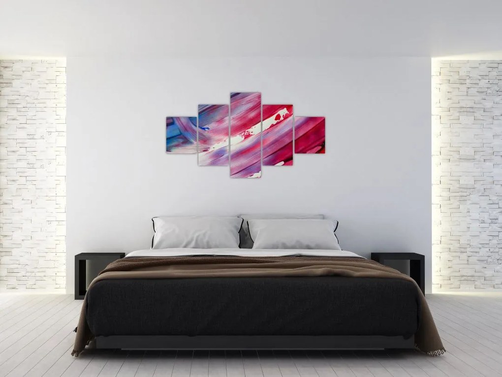 Obraz - różowo - niebieskie kolory (125x70 cm)