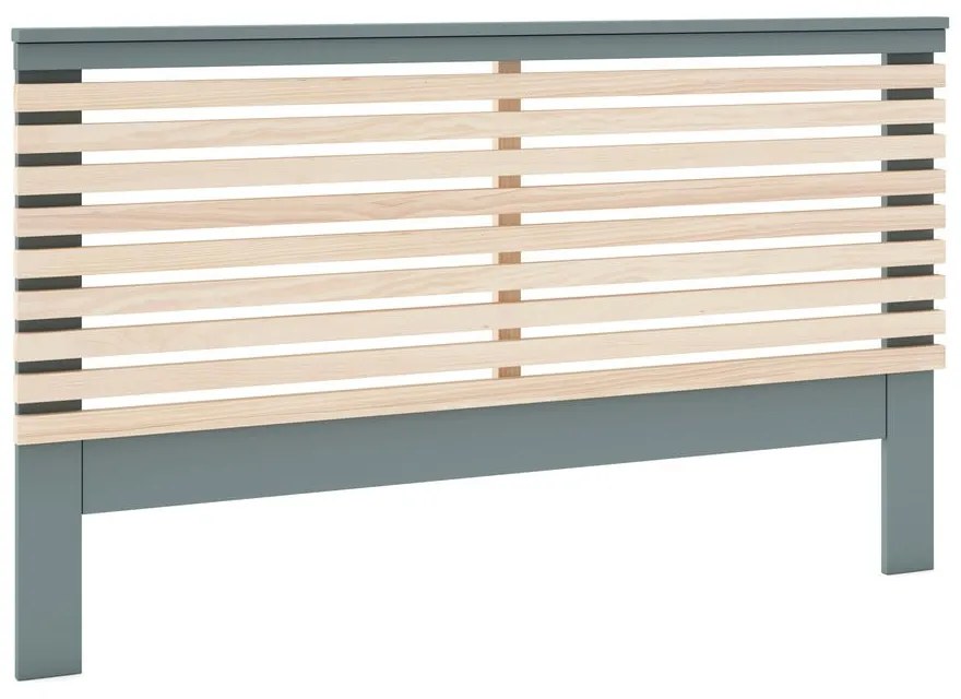 Zagłówek w dekorze sosny w naturalnym kolorze/szarozielony 146x100 cm Pisco – Marckeric