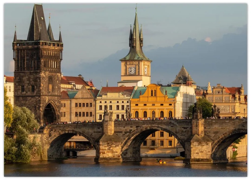 Obraz na szkle - Most Karola (70x50 cm)