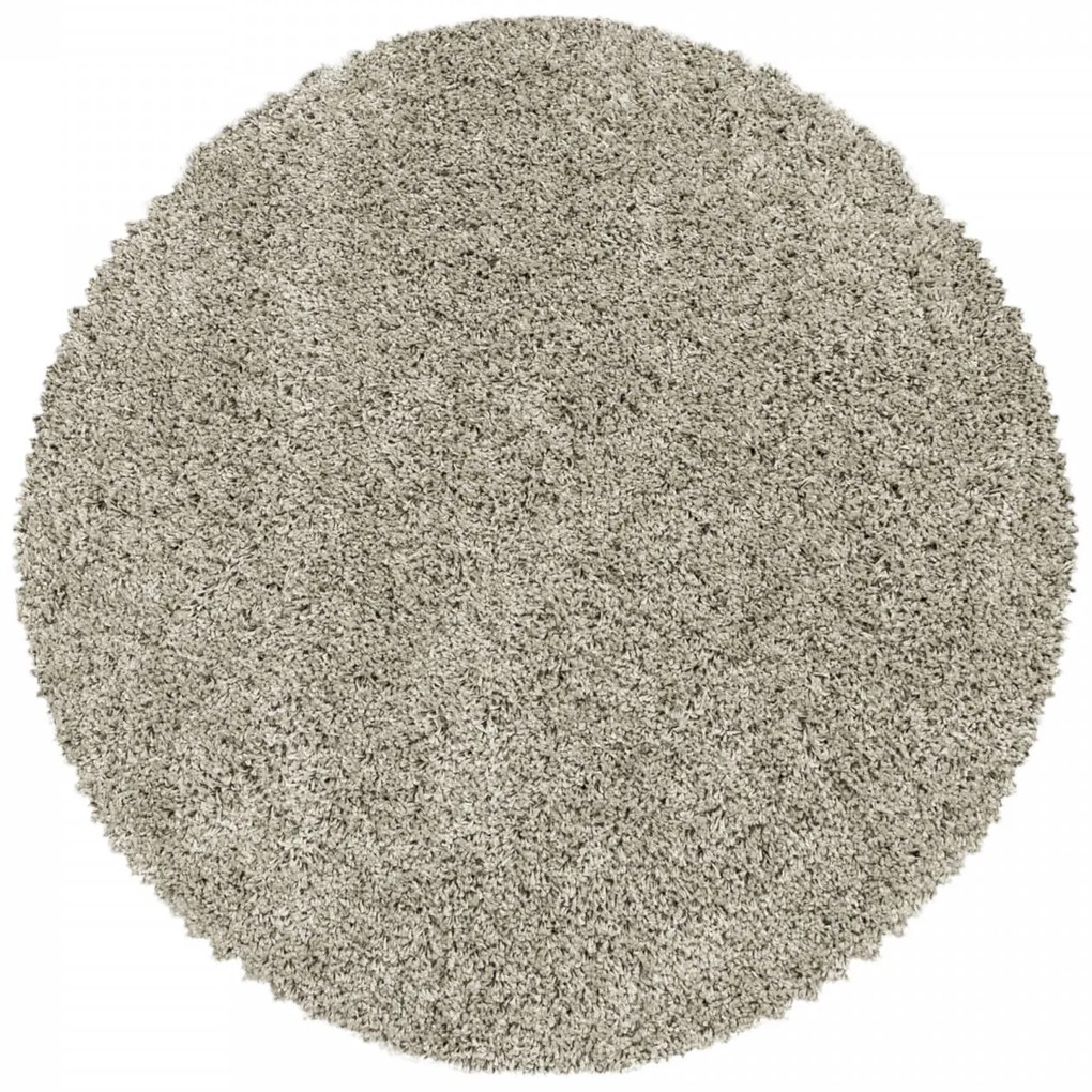 Dywan shaggy Sydney cappucino 200 cm x 200 cm koło