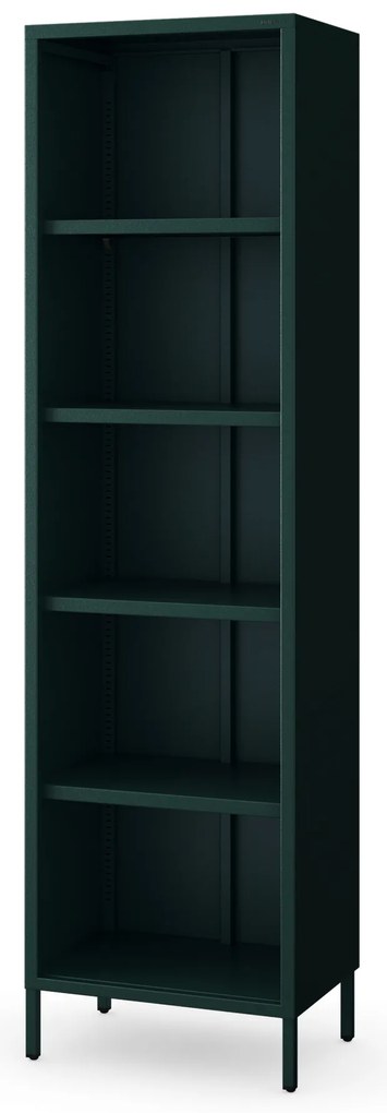Regał na książki MARIO, 500 x 1800 x 350 mm, Modern: butelkowa zieleń
