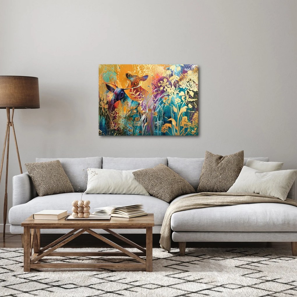Obraz - Abstrakcyjny obraz natury (70x50 cm)
