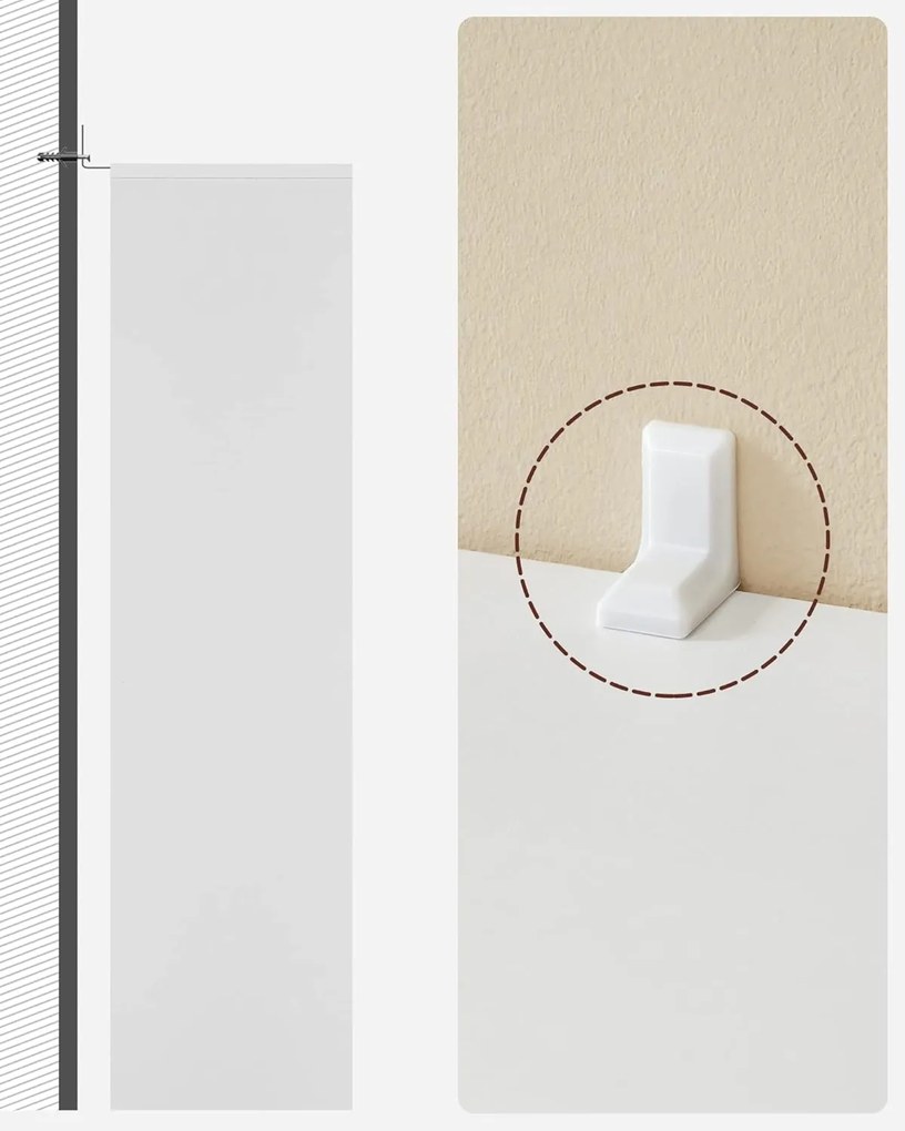 Regał ENGINE 50x24x106 cm biały