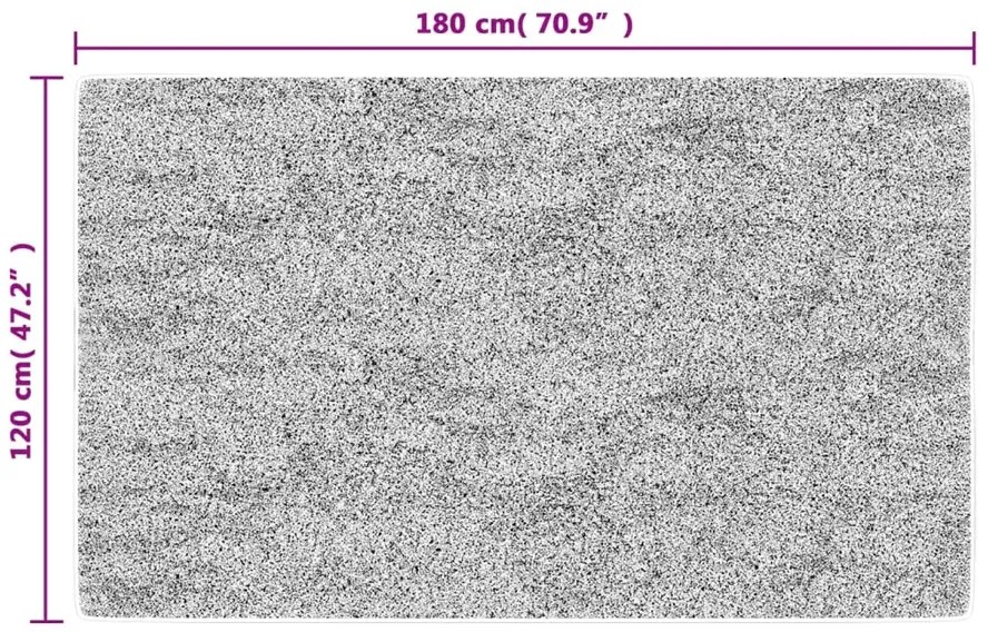 Prostokątny czarny dywan 120x180 cm D1-C34