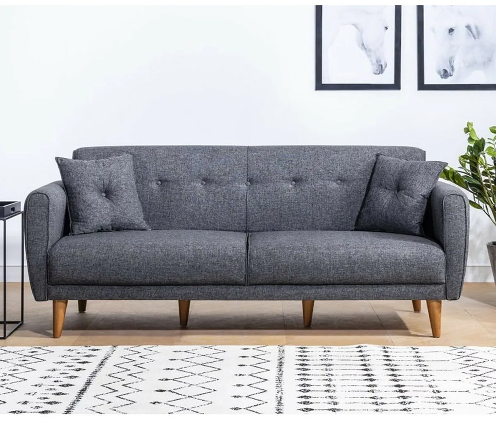 Sofa rozkładana Aria ciemnoszara