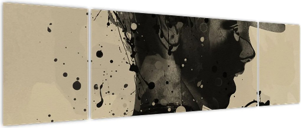 Obraz - Kobieta jazzowa (170x50 cm)