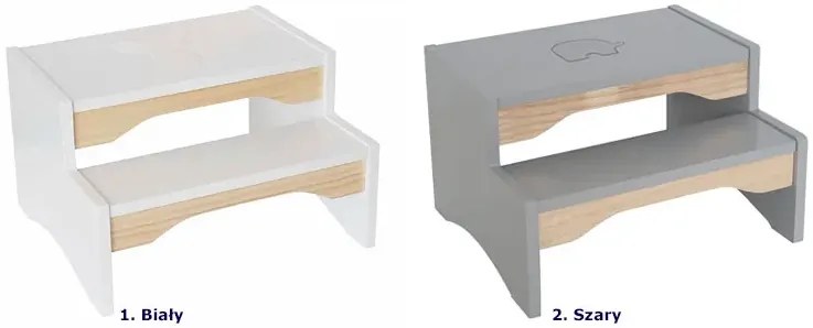 Biały drewniany podest dziecięcy M1-F98