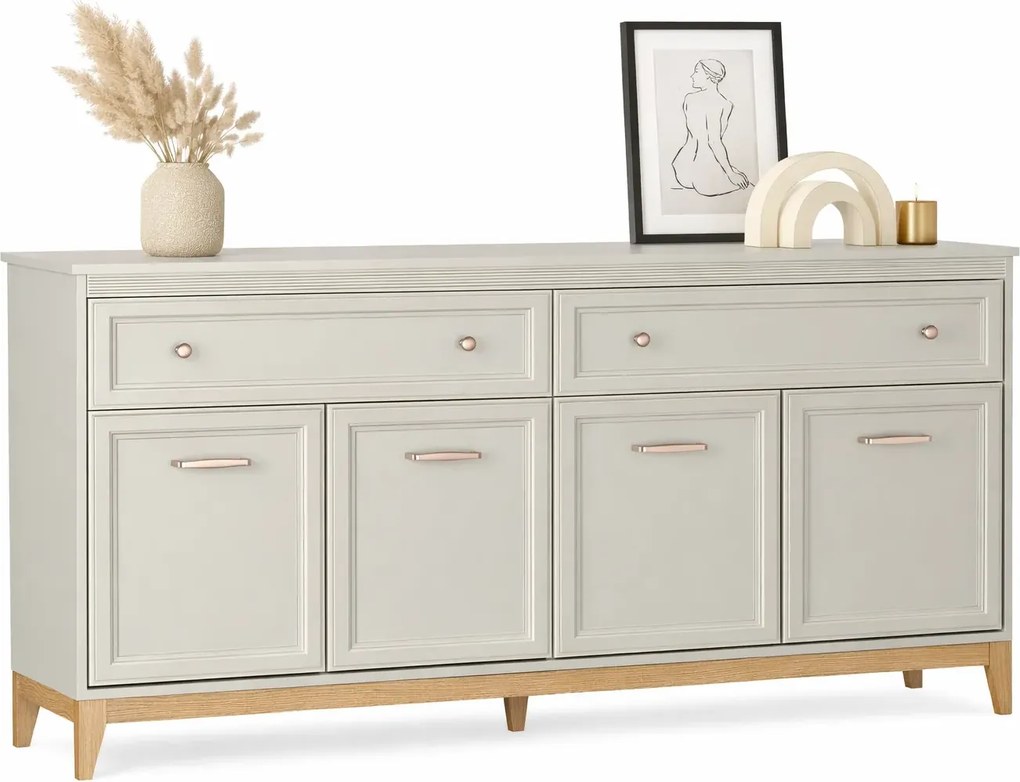 Kaszmirowa skandynawska komoda na nóżkach K6-G13