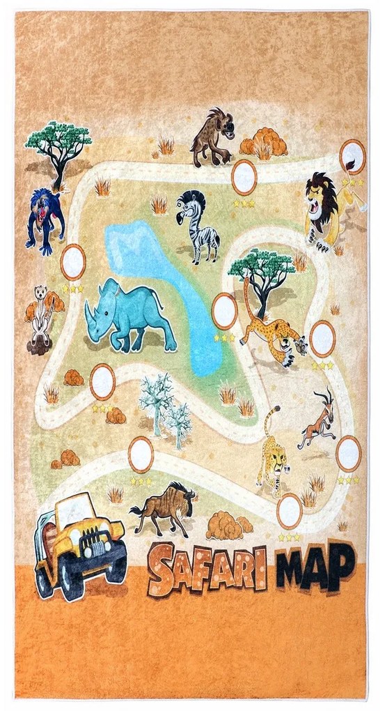 Bellatex Dywan dziecięcy Safari, 80 x 150 cm