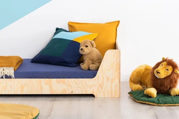 Drewniane łóżko dziecięce ze stelażem 16 rozmiarów B9-M98