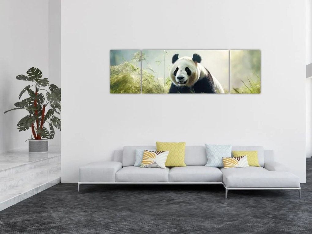 Obraz - Panda (170x50 cm)