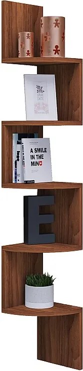 Drewniana półka ścienna Dekoracja narożna Półka Mintis