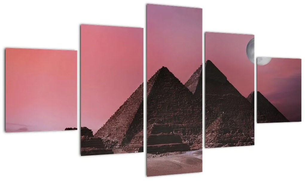 Obraz - Piramidy w Gizie, Egipt (125x70 cm)