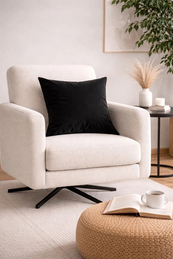 Poszewka na poduszkę dekoracyjna : Kolor tkaniny - VELVET - MG19, Rozmiar - 50x50, Typ tkaniny - Velvet