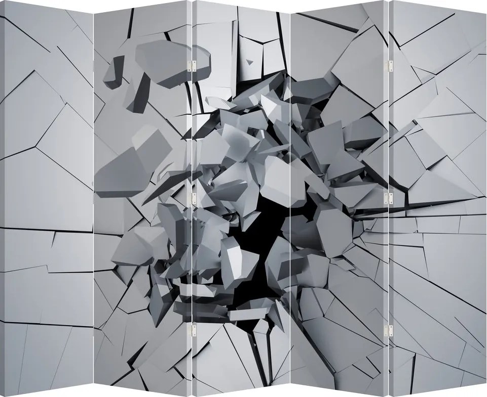 Parawan - Abstrakcja 3D (210x170 cm)