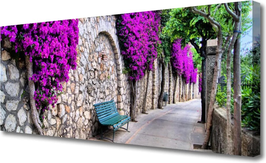 Fotoobraz na płótnie Odpoczynek w Parkowej Alejce