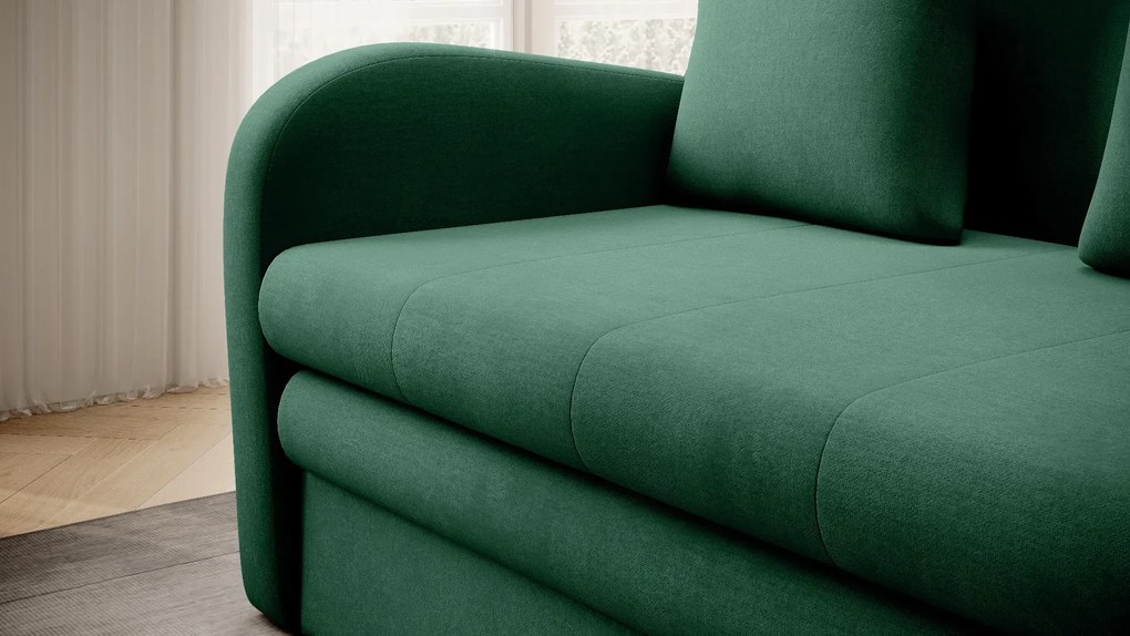 Sofa rozkładana z funkcją spania ARIO zielona ELTAP