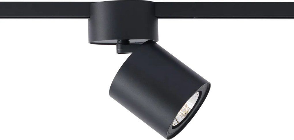 Nowoczesny czarny reflektor do 1-fazowego systemu szynowego GU10 70mm - Iconic Roto