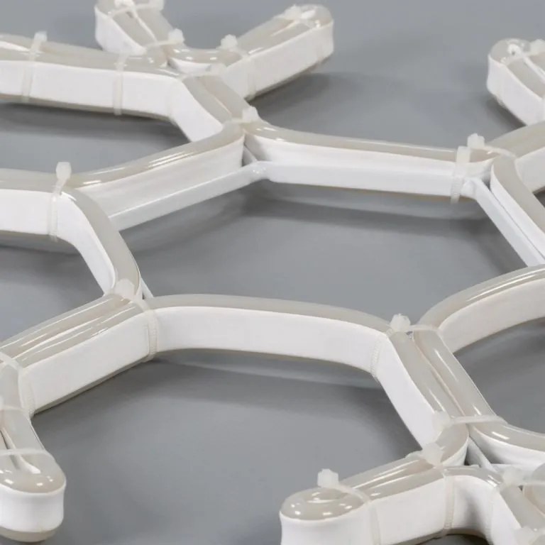 Lampka świąteczna w kształcie płatka śniegu, 360 LED, zimna