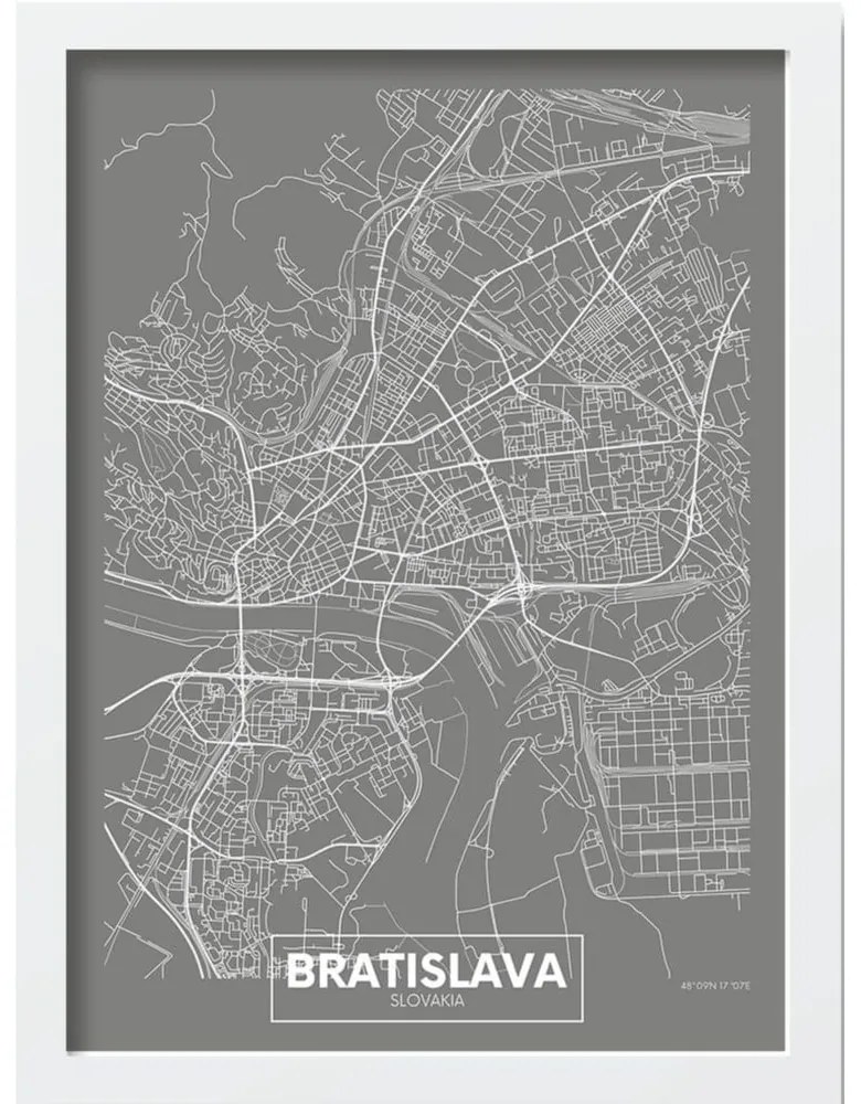 Obraz 40x55 cm Bratislava – Wallity