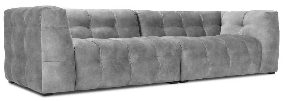 Szara aksamitna sofa Windsor &amp; Co Sofas Vesta, 280 cm