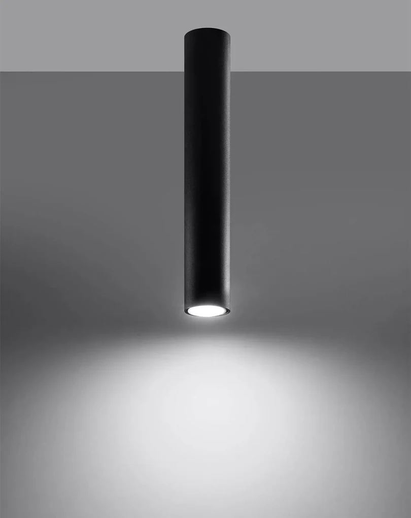 Plafon LAGOS 40 czarny SOLLUX LIGHTING