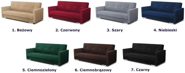 Jasnoszara Tapicerowana Wersalka Rozkładana P9-E25