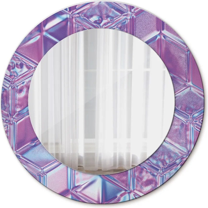 Lustro z nadrukiem dekoracyjne okrągłe Abstrakcyjny surreal