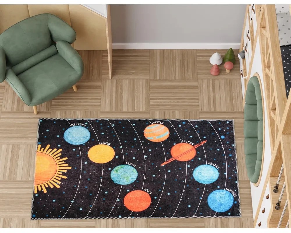 Dziecięcy dywan do zabawy odpowiedni do prania 80x120 cm Solar System – Vitaus