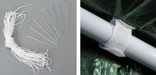 Pawilon ogrodowy 3 x 3 m + 2 ścianki boczne z oknami