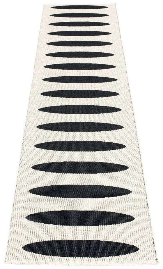 Czarny chodnik odpowiedni na zewnątrz 70x300 cm Ella Black – Pappelina