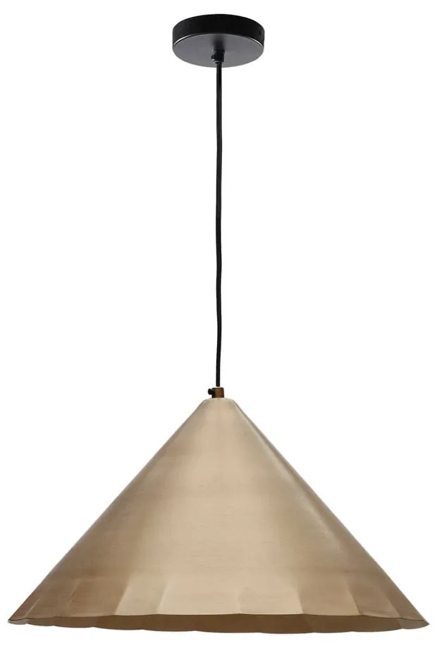 Lampa wisząca w kolorze mosiądzu z metalowym kloszem ø 46 cm Parlava – Kave Home