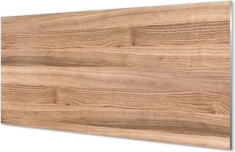 Panel szklany do Kuchni Szlachetna Struktura Drewna