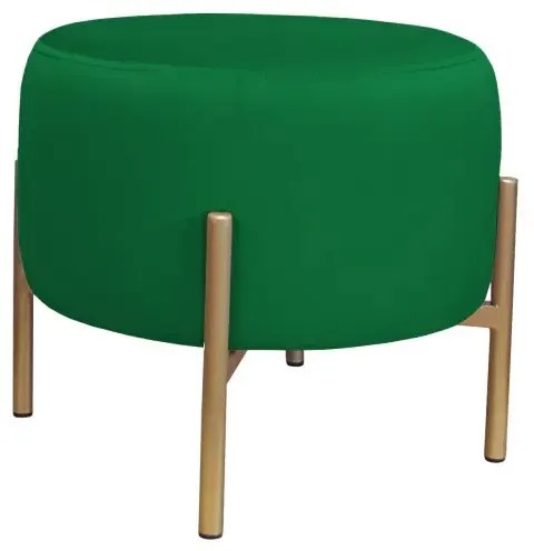 Pufa WILFRED MG VELVET zielona/złota ATOS