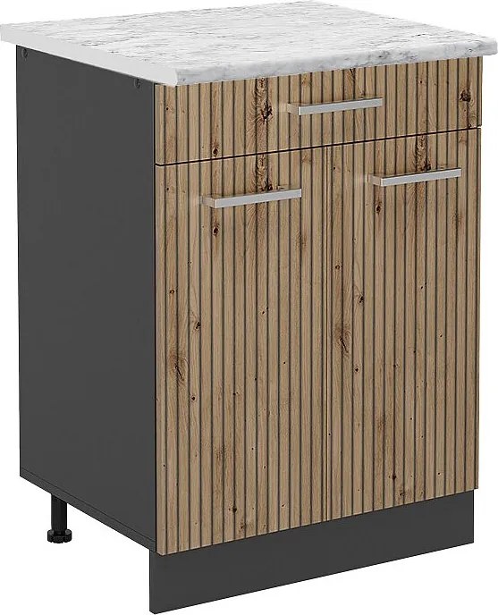 Szafka dolna do kuchni dąb rzemieślniczy 60x60x81.6 r-line