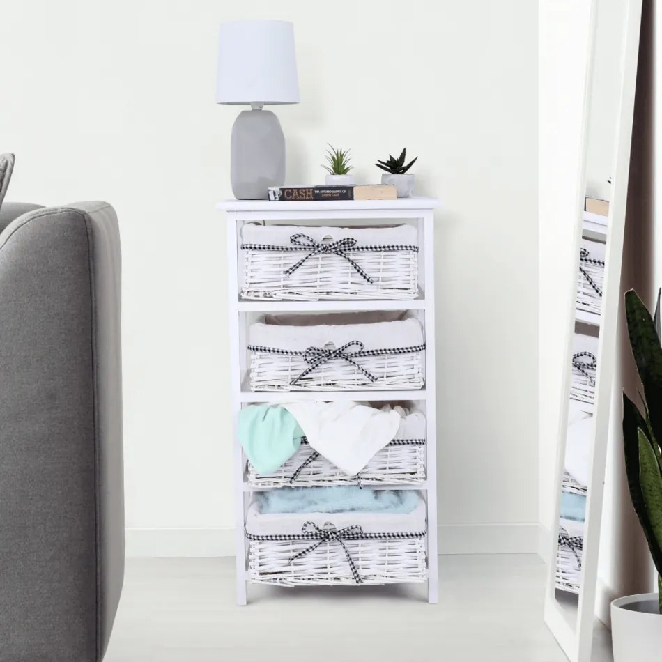 Komoda Ruby biały, 73 cm