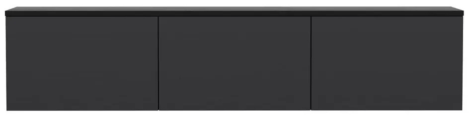 Antracytowa szafka pod TV 160x35 cm Neon – Kalune Design