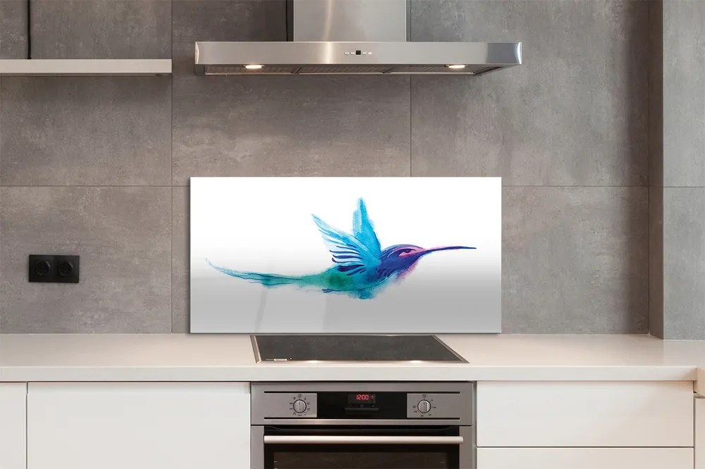 Panel szklany do Kuchni Papuga w Stylu Malarskim