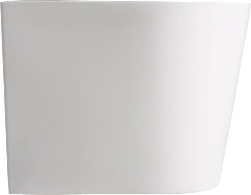 Wanna wolnostojąca przyścienna biała akrylowa WALL 140 x 70 cm z przelewem chromowanym