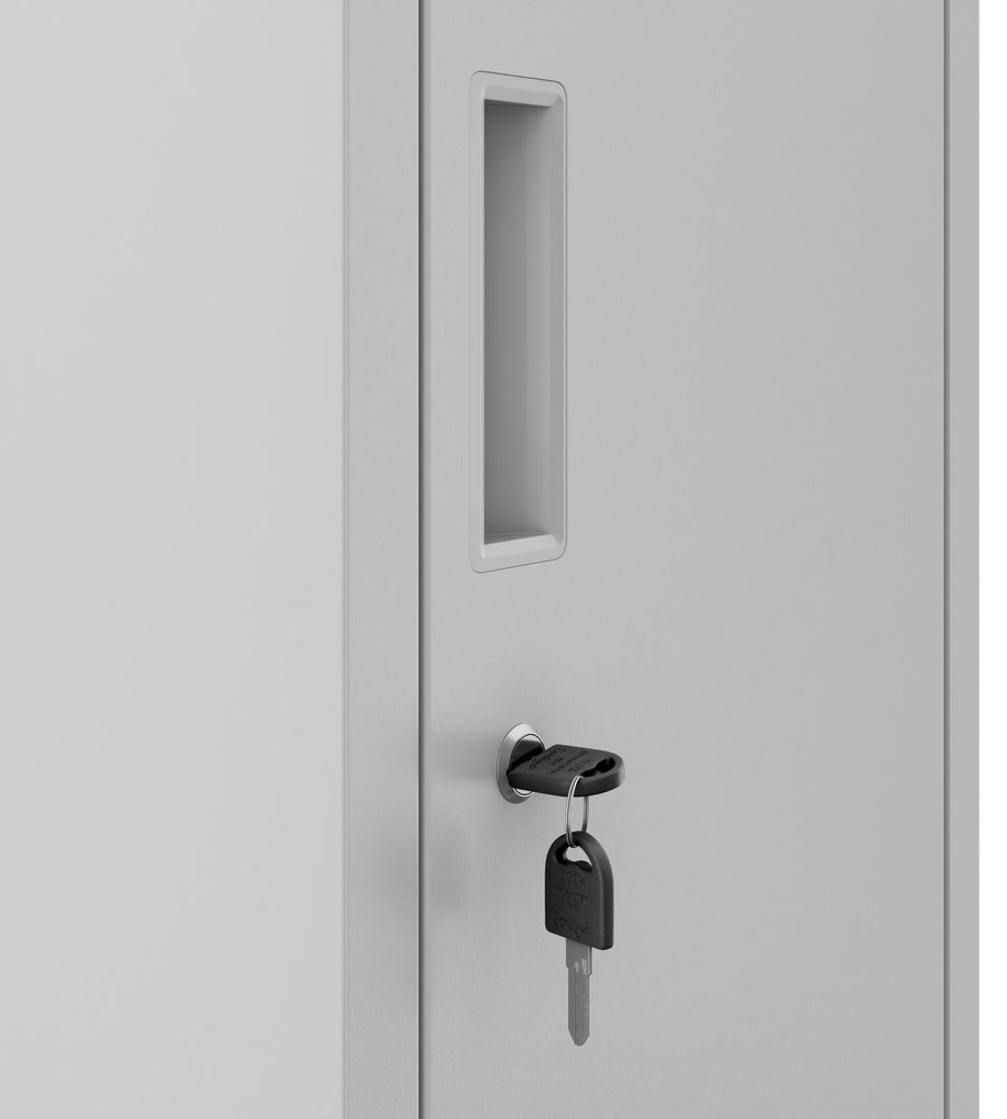 Szafka socjalna ubraniowa BHP szara: IGOR 1 Plus