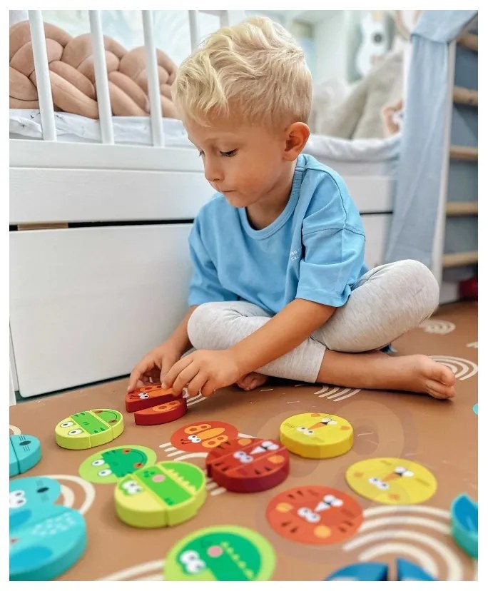 Tooky toy gra zręcznościowa klocki zwierzęta certyfikat fsc